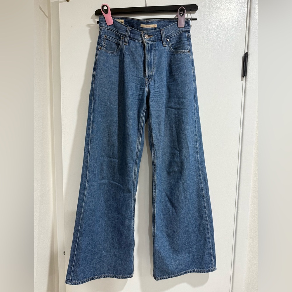 Levi's Blue Flare & Wide Leg Jeans